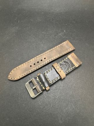 Correa artesanal para reloj de cuero