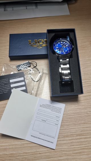 Reloj LIGE Azul y Plateado