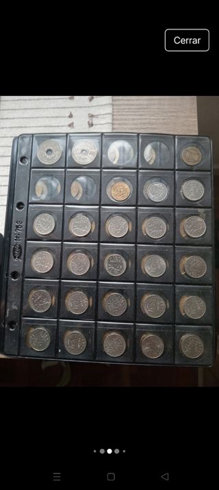Colección de monedas francesas.
