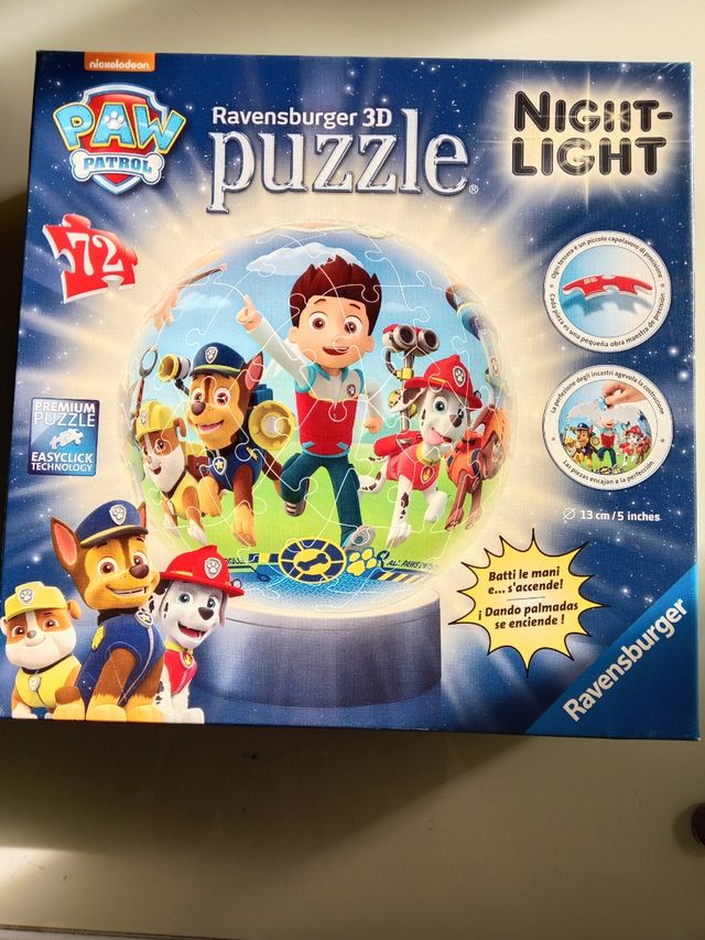 Puzzle Ravensburger 3D Paw Patrol Luminoso