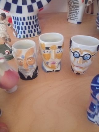 Lote 4 figuras cerámica Sargadelos