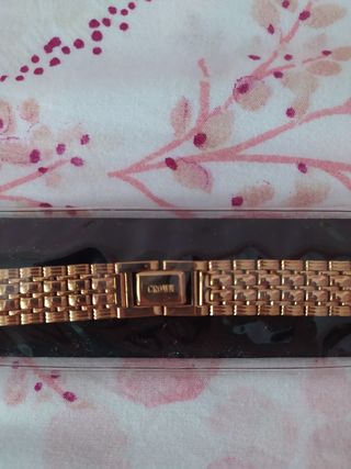 Correa de acero para reloj color oro