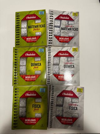 Chuletas matematicas, quimica y fisica faciles