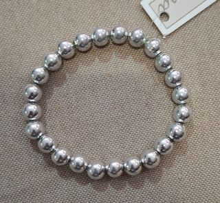 Pulsera Bolas Plateadas