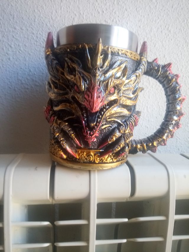 Jarra Cerveza Dragón Metal Aluminio