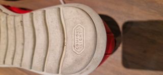 Zapatillas de piel hombre rojas NUEVAS Talla 43