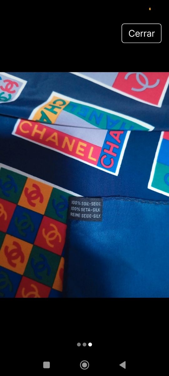 Pañuelo Seda Chanel Multicolor