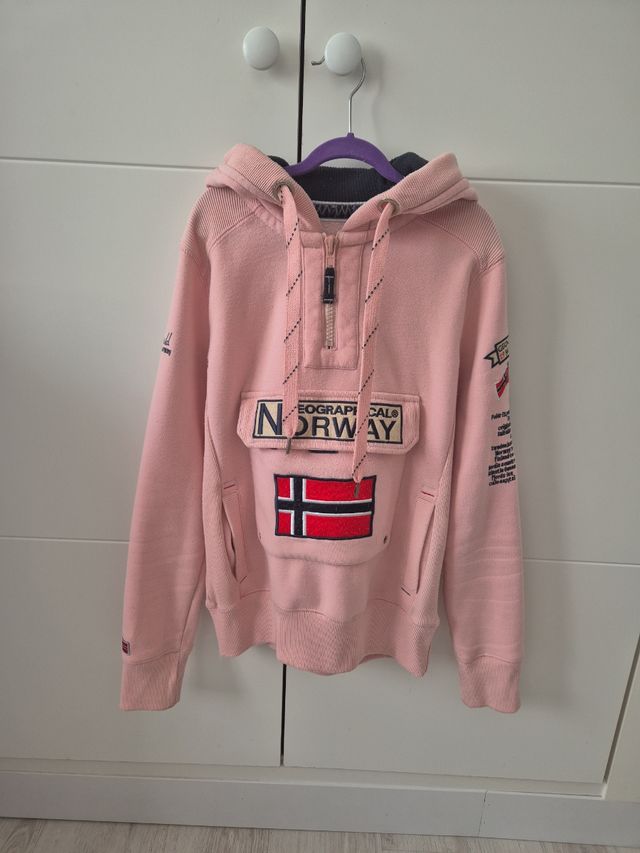 Sudadera Geographical Norway Rosa