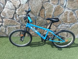 Bicicleta Montaña Btwin Azul
