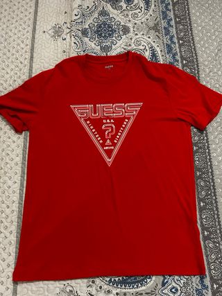 Camiseta Guess Roja Talla XL