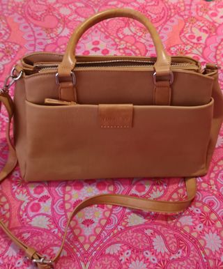 Bolso Torrens Piel Beige/Marrón