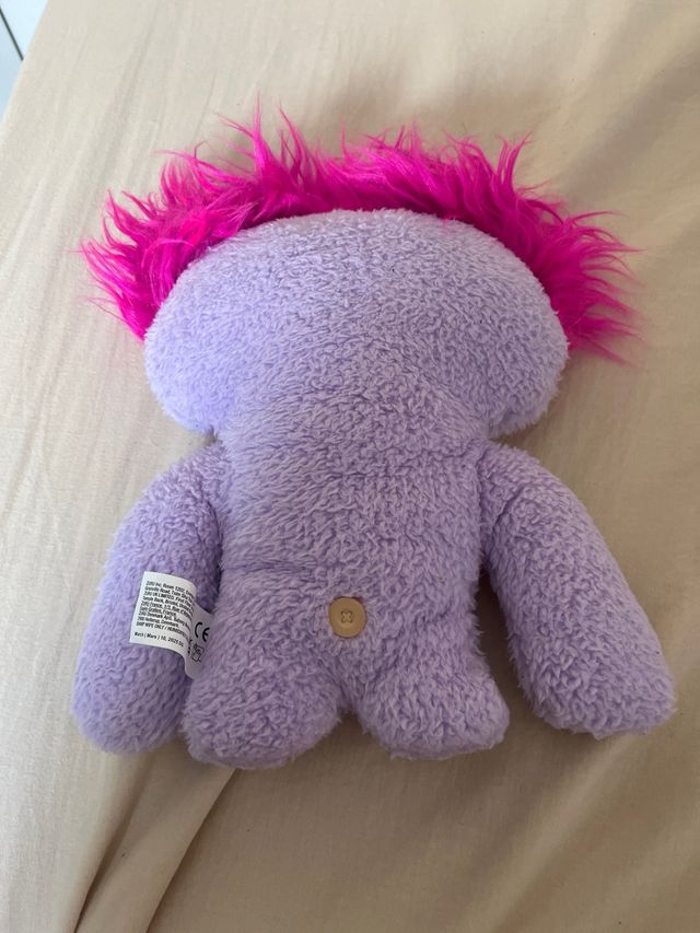 Peluche Flugger Morado Pelo Rosa