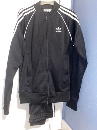 Chándal Adidas Negro y Blanco