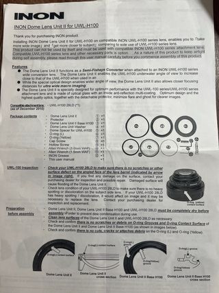 Pack Lentes Inon Fotografía Submarina