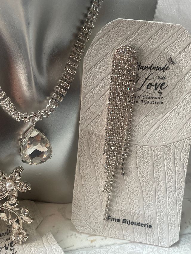 Conjunto Peineta Collar Pendientes Novia 15 años