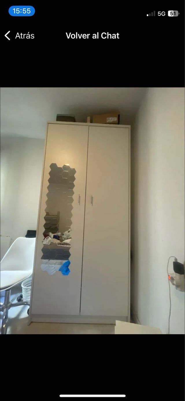 Armario blanco 2 puertas