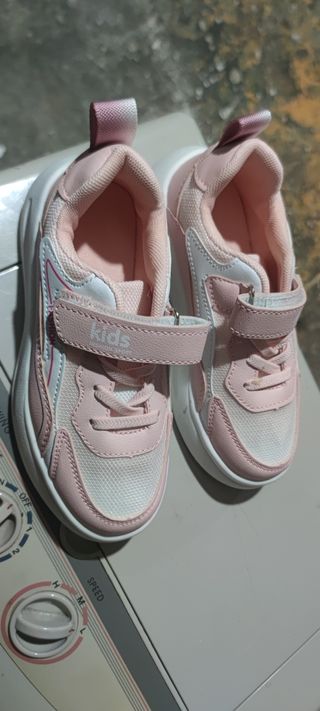 Zapatos niña rosa y blanco