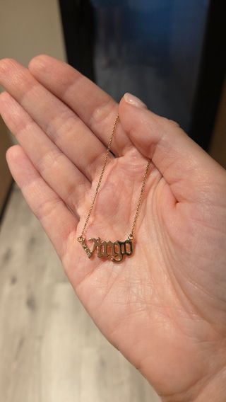 Collar Bisutería Virgo Dorado