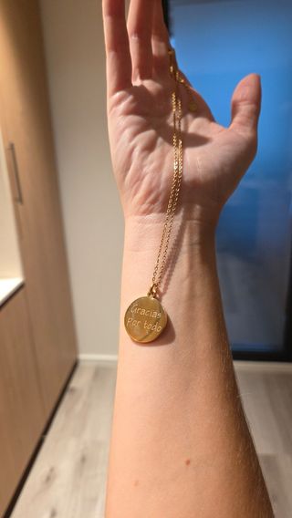 Collar Bisutería Virgo Dorado