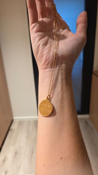 Collar Bisutería Virgo Dorado