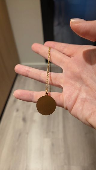 Collar Bisutería Virgo Dorado