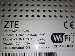 Modem e router in fibra ZTE per reti 2.4 e 5g