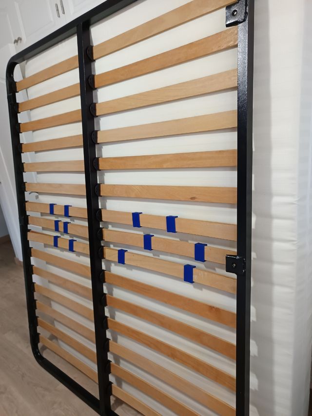 Somier 150x190 madera y metal