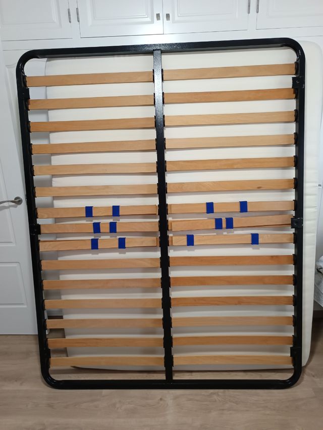 Somier 150x190 madera y metal
