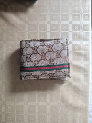 Cartera Billetera Monedera Gucci Marrón Multicolor