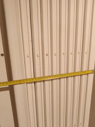 Reja ballesta metálica blanca