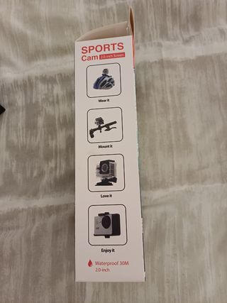 Cámara Deportiva HD Gris