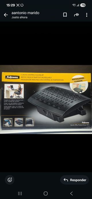Reposapiés Fellowes Climate Control Pedi Relief