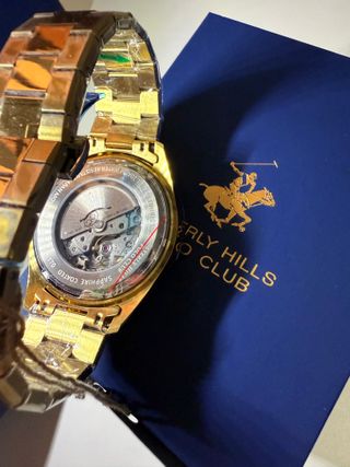 Reloj Beverly Hills Polo Club Dorado y Verde