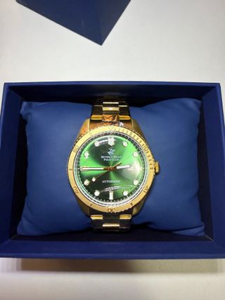 Reloj Beverly Hills Polo Club Dorado y Verde