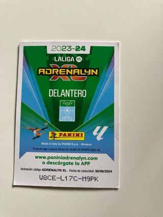 Cromo MURIQUI AdrenalynXL 2023-24 Edición Limitada