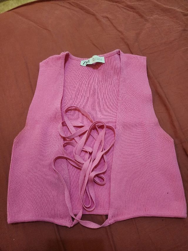 Top Zara cruzado M