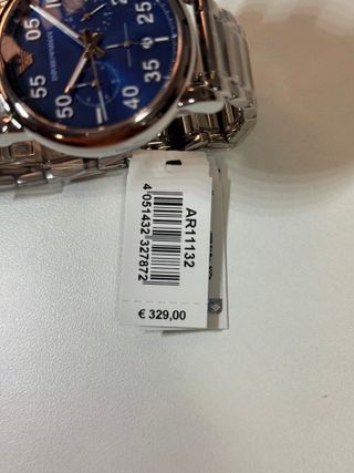 Reloj Emporio Armani Azul y Plateado