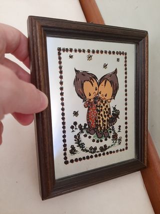 Quadretto specchio vintage Innamorati