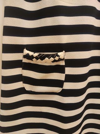 Vestido de verano rallado