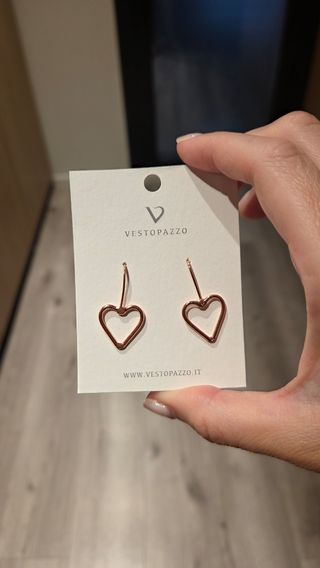 Collar perlas y estrellas y pendientes corazón 