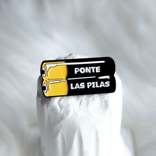 Pin Ponte Las Pilas para Mochilas y Ropa