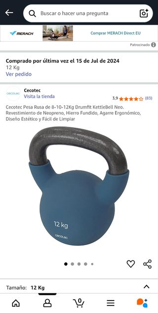 Kettlebell Cecotec 12 Kg