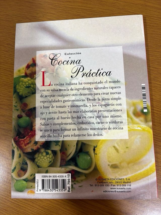 cocina práctica, pasta, pizza y pescado