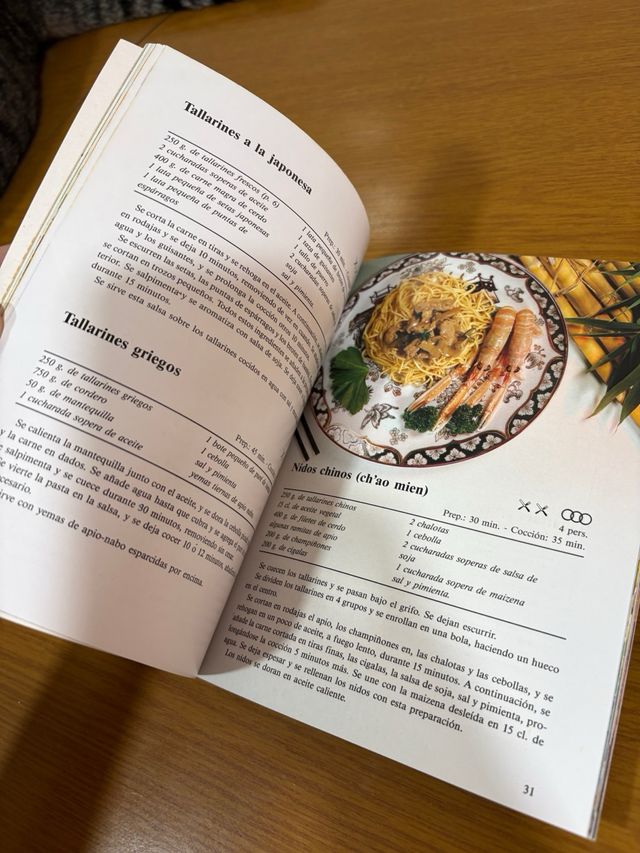 cocina práctica, pasta, pizza y pescado