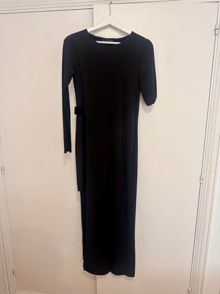 Vestido fiesta Zara largo con abertura