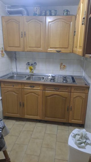 Muebles de cocina madera y metal