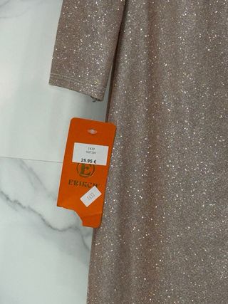 Vestido de fiesta brillante talla única