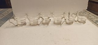 Set 6 Bicchieri Chinamartini Vetro e Metallo