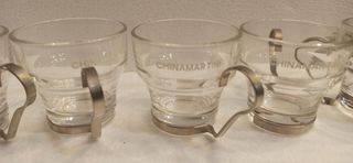 Set 6 Bicchieri Chinamartini Vetro e Metallo