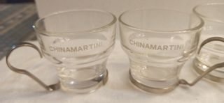 Set 6 Bicchieri Chinamartini Vetro e Metallo